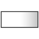 vidaXL Lustro łazienkowe z LED, szare, 90x8,5x37 cm, akryl