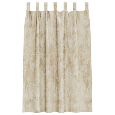 Zasłony z weluru z zasłonami 2 pcs Kremowy 175 x 140 cm Aksamit