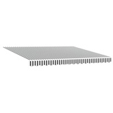 Zwijana markiza, antracytowo-biała, 4x3 m, tkanina i aluminium