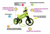 FWRider Super Sport 515784     Kolor: Pearl / Biały z brązowymi felgami Rowerek biegowy Jeździk 2w1 Ciche koła + Pasek do noszenia dla Rodzica