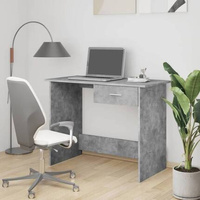 vidaXL Biurko, szarość betonu, 100x50x76 cm, materiał drewnopochodny model standard