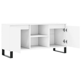 vidaXL Szafka pod TV, biała, 104x35x50 cm, materiał drewnopochodny model standard