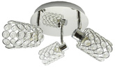 Lampa sufitowa York spot regulowana 3-punktowa do salonu metalowa