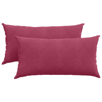 Poduszki na sofę 2 pcs Czerwone wino 80 x 40 cm