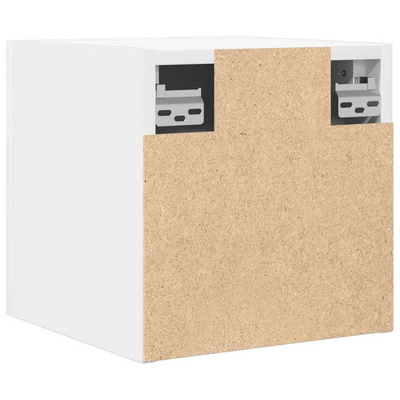 Wisząca szafka telewizyjna, biała, 30,5x30x30 cm