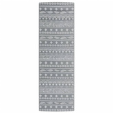 vidaXL Dywan zewnętrzny, szary, 80x250 cm, PP model standard