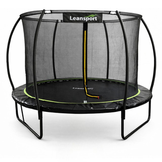 Trampolina Ogrodowa LEAN Z Siatką Wewnętrzną Czarno-Zielona 183CM 6FT