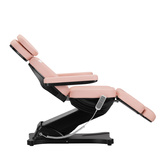 Elektryczny fotel kosmetyczny SILLON CLASSIC 3 silniki różowo czarny 150221