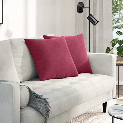 Poduszki na sofę 2 pcs Czerwone wino 50 x 50 cm
