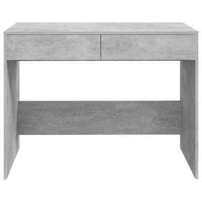 vidaXL Biurko, szarość betonu, 101x50x76,5 cm, materiał drewnopochodny