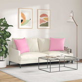 Poduszki na sofę 2 pcs Różowy 50 x 50 cm tkanina