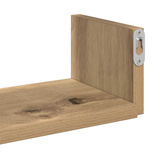 Półki ścienne, 3 szt., dąb artisan, materiał drewnopochodny