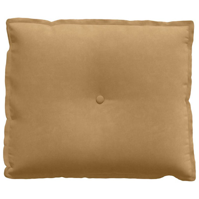 Poduszka na plecy Brązowy 60 x 50 cm Tkanina sztruksowa