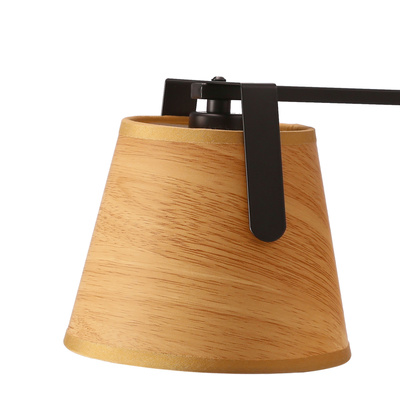 Milbury lampa sufitowa plafon 3x40W E14 czarny metal abażury tkanina żółte nowoczesna oprawa oświetleniowa salon sypialnia przedpokój