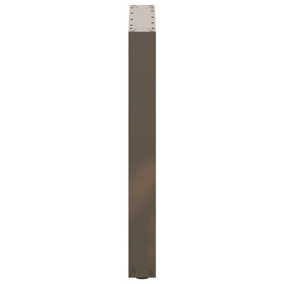 Nogi do stołu jadalnego w kształcie litery U 2 szt. Naturalna stal 70x(72-73) cm Stal