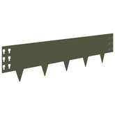 Krawężnik do trawnika 30 szt. 100 x 25 cm Stal Oliwkowy zielony