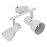 Lampa ścienna listwa 2X40W E14 biały/chrom FIDO 92-63373