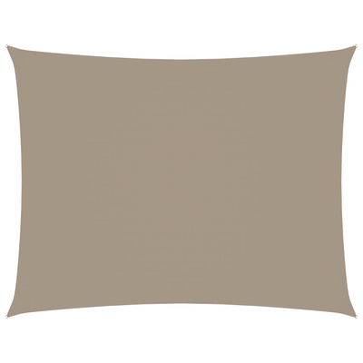 Prostokątny żagiel ogrodowy, tkanina Oxford, 2,5x3,5 m, taupe