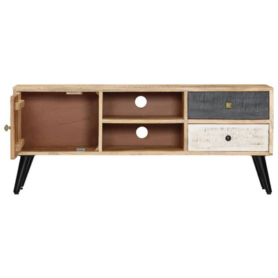 vidaXL Szafka pod TV, 115 x 30 x 47 cm, lite drewno mango