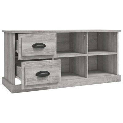 vidaXL Szafka pod TV, szary dąb sonoma, 102x35,5x47,5 cm