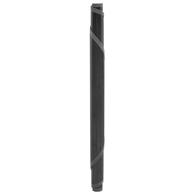 vidaXL Dywan okrągły, szary, 80 cm, bambusowy