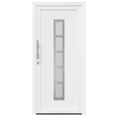Drzwi Frontowe 98 x 208 cm PVC Biały