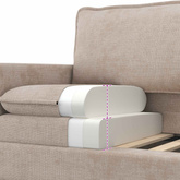 Sofa Beżowy 156 x 81 x 87,5 cm Poliester