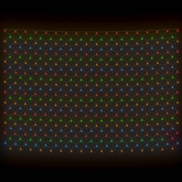 Siatka z lampek LED, kolorowa, 3x2 m, 204 LED