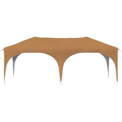 Namiot imprezowy rozkładany 575 x 288 x 245 cm Beżowy