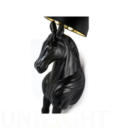 Lampa podłogowa KOŃ HORSE STAND M czarna- włókno szklane
