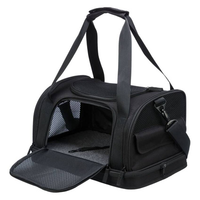 TRIXIE Transporter samolotowy dla psa Fly, 45x28x25 cm, czarny