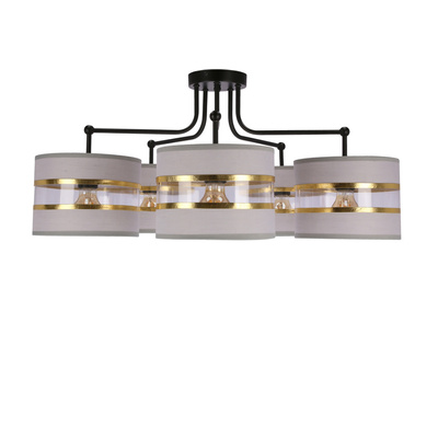 Lampa sufitowa biała/chrom 5xE27 Andy 35-00521