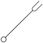 vidaXL Rustykalne palenisko z pogrzebaczem, 76 cm, XXL, stal