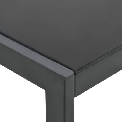 vidaXL Zestaw 2 leżaków ze stolikiem, textilene i stal model standard