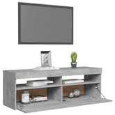 vidaXL Szafka pod TV z oświetleniem LED, szarość betonu, 120x35x40 cm wariant 4