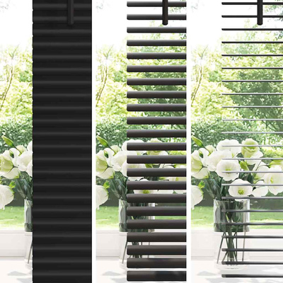 Żaluzje weneckie Czarny 130 x 135 cm Aluminium