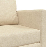 Sofa Bed Kremowy 124 x 71 x 78 cm tkanina