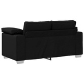 Sofa dwuosobowa Czarny 160 cm tkanina