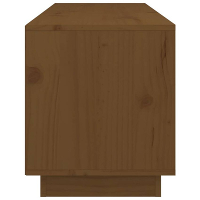 vidaXL Szafka pod TV, miodowy brąz, 105x34x40 cm, lite drewno sosnowe