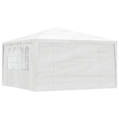 vidaXL Namiot imprezowy ze ściankami, 4x4 m, biały, 90 g/m²