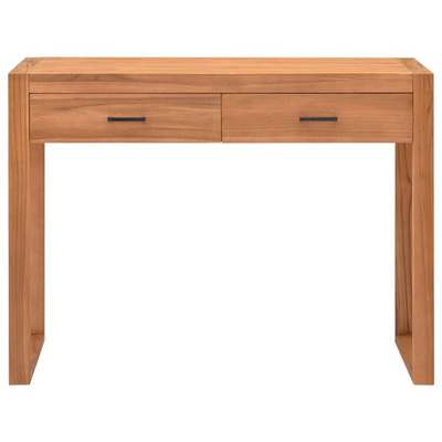 vidaXL Biurko z 2 szufladami, 100x40x75 cm, drewno tekowe model standard