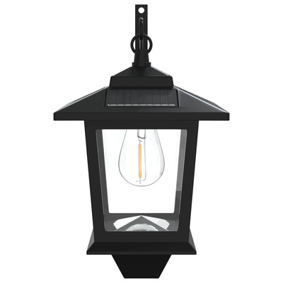 Lampa Montażowa na Ścianie 2 szt. Czarny 19 x 14 x 25 cm