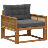 Środkowa sofa ogrodowa naturalny