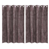 Zasłony z weluru z zasłonami 2 pcs Brązowy 175 x 140 cm Aksamit