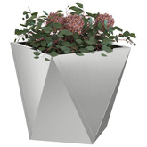 Donica Srebrny 30 x 30 x 30 cm Stal Galwanizowana