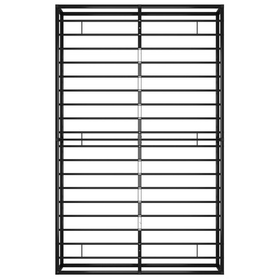 Rama łóżka, czarna, metalowa, 120 x 200 cm