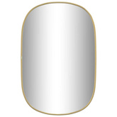 vidaXL Lustro ścienne, złote, 60x40 cm