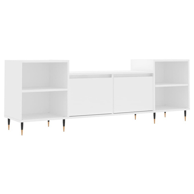 vidaXL Szafka pod TV, biała, 80x36x50 cm, materiał drewnopochodny wariant 14