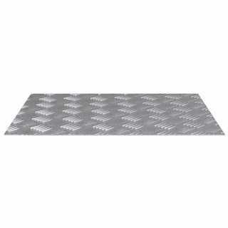 Stopień Prostokątny 4 pcs Srebrny 60 x 50 cm Aluminium