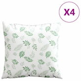 Poduszki rozrzucone Liść 4 pcs Wzór liścia 60 x 60 cm